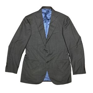 Sid Mashburn Sport‎ Coat Men 36R Gray 2 Button Lined Wool Blazer Jacket Business